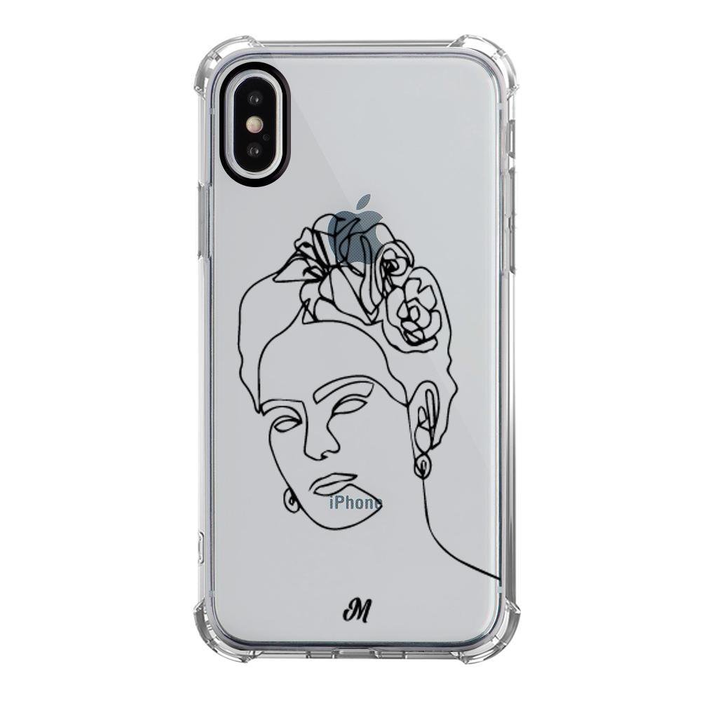 Estuches para iphone xs - Frida Line Art Case  - Mandala Cases