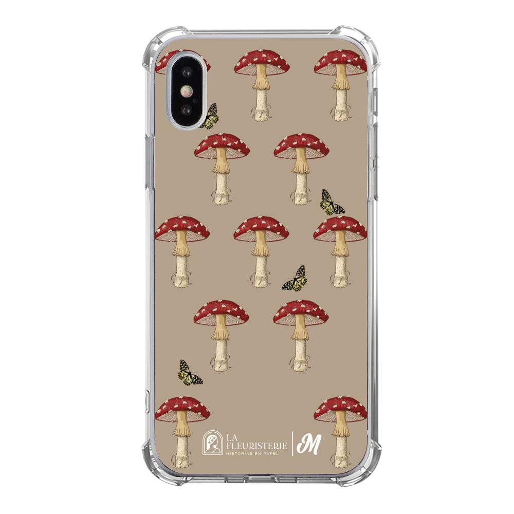 Case para iphone xs Hongo Patrón Crema - Mandala Cases