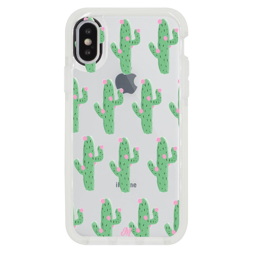 Case para iphone xs Cactus Con Flor Rosa  - Mandala Cases