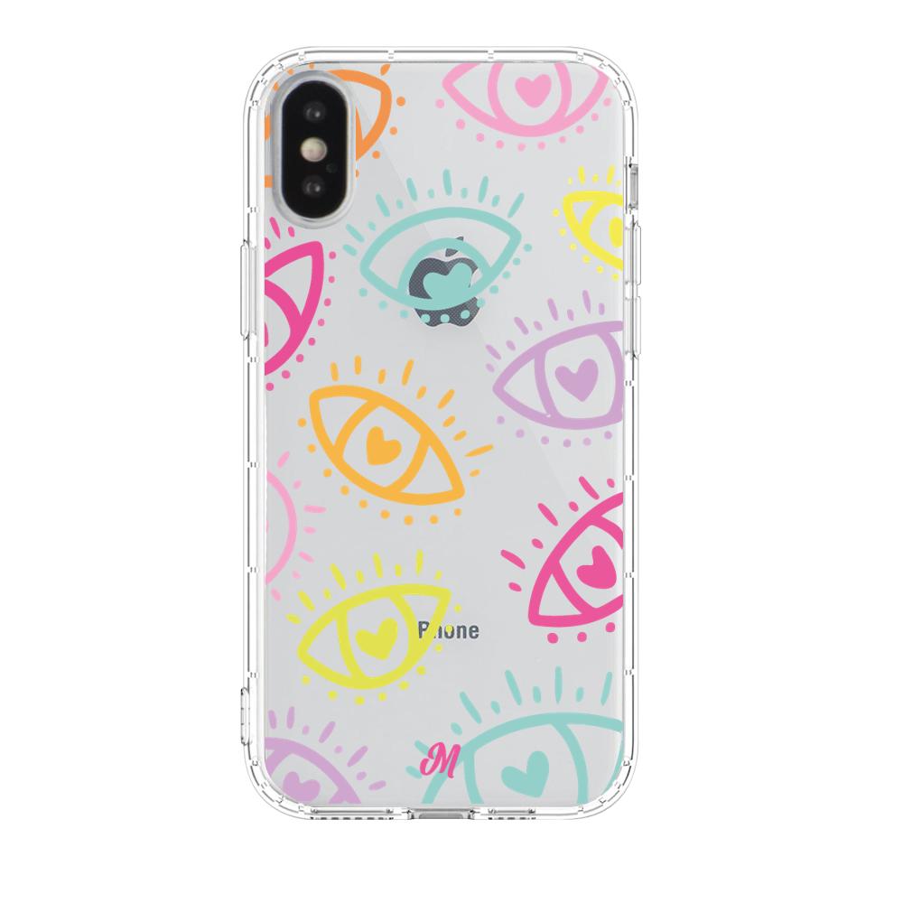 Case para iphone xs Eyes In Love-  - Mandala Cases