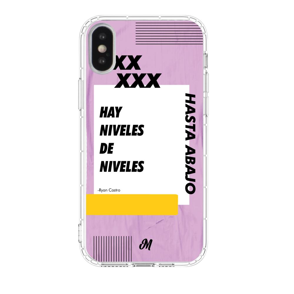 Case para iphone xs Hay niveles de niveles morado - Mandala Cases