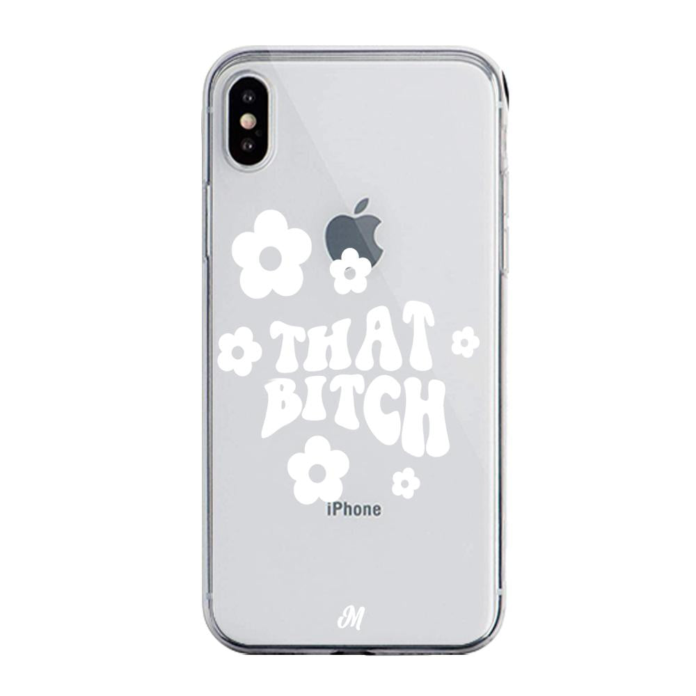 Case para iphone xs That bitch blanco - Mandala Cases