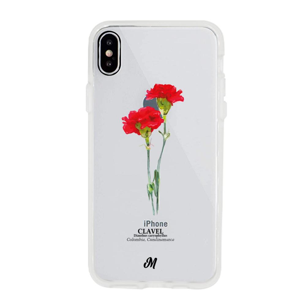 Case para iphone xs Claveles Rojos - Mandala Cases