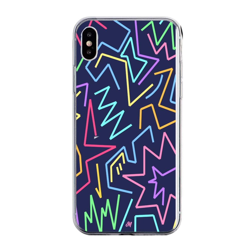 Case para iphone xs Lineas Magneticas Coloridas - Mandala Cases