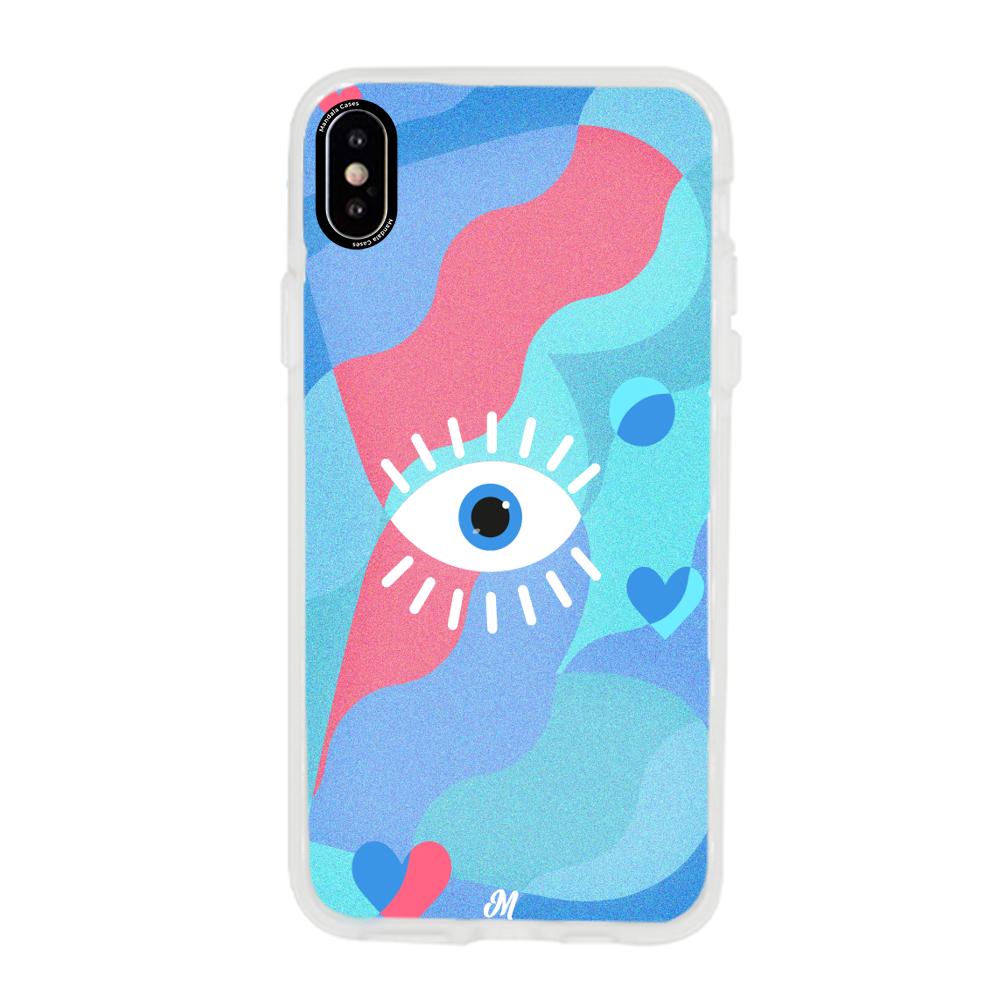 Case para iphone xs Amor azul - Mandala Cases