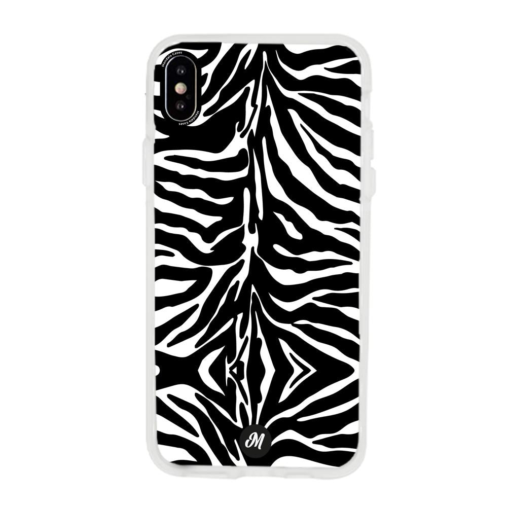Cases para iphone xs Minimal zebra - Mandala Cases