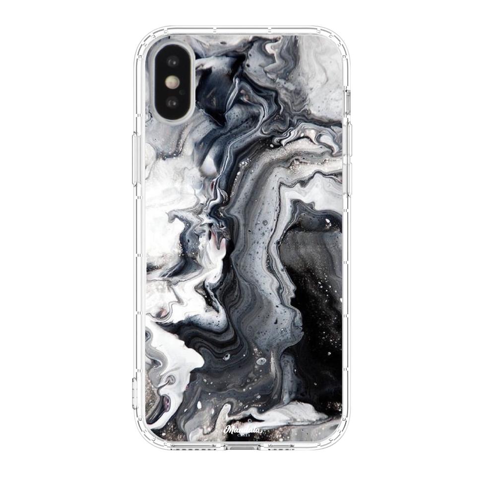 Case para iphone xs de Marmol Negro - Mandala Cases