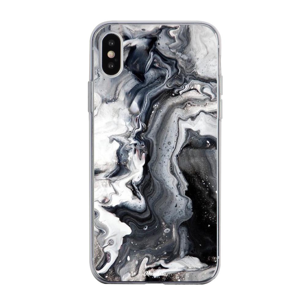 Estuches para iphone xs - Black Marble Case  - Mandala Cases