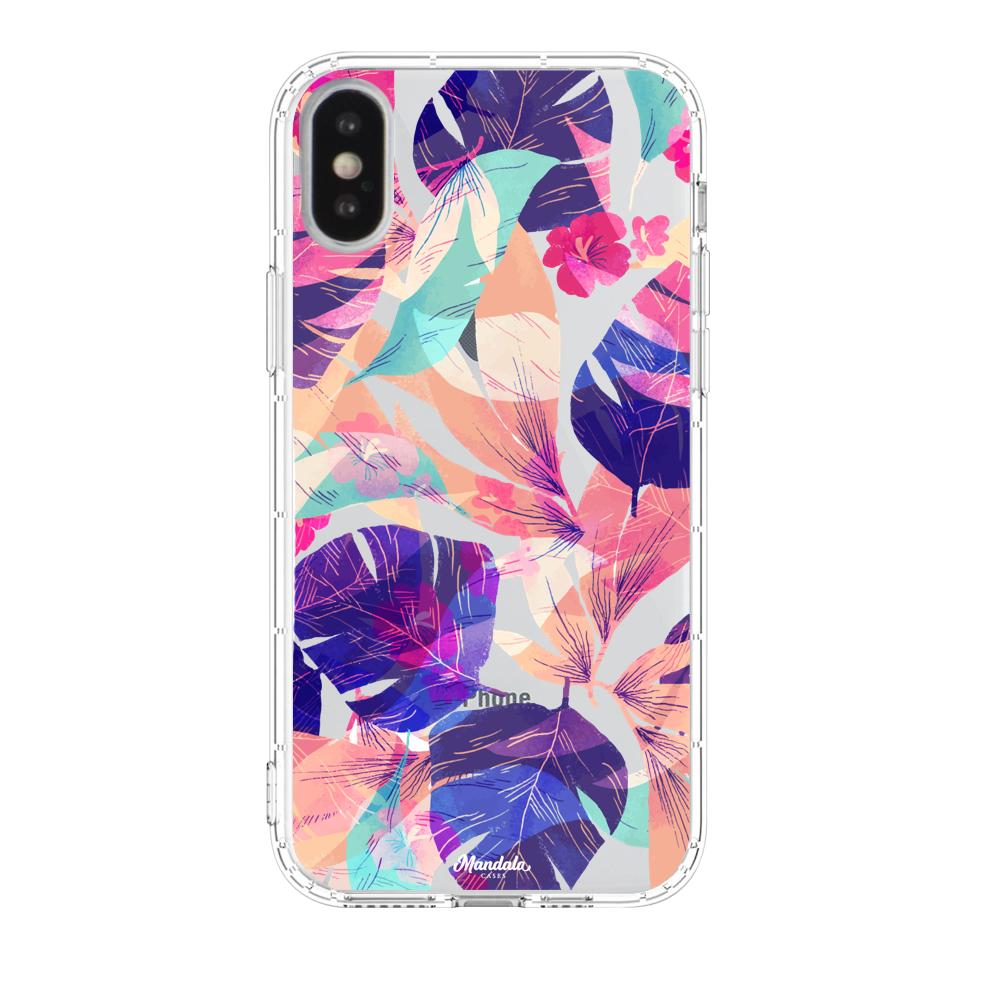 Case para iphone xs de Hojas Coloridas - Mandala Cases