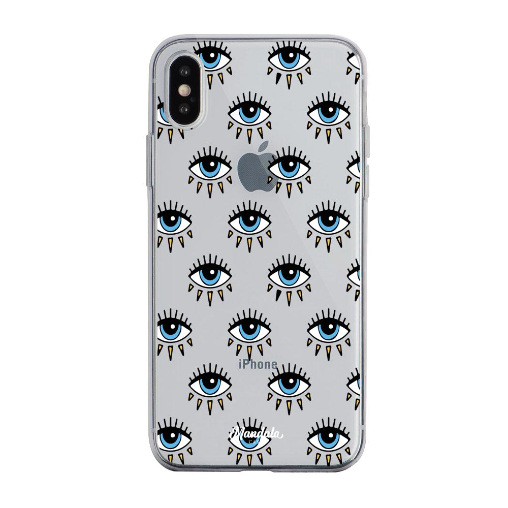 Estuches para iphone xs - Light Blue Eyes Case  - Mandala Cases