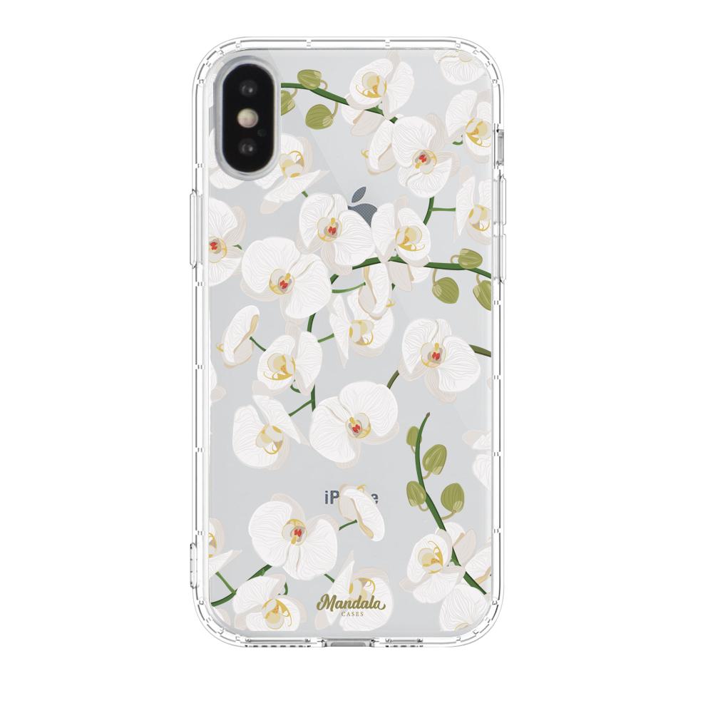 Case para iphone xs max Funda Orquídeas  - Mandala Cases