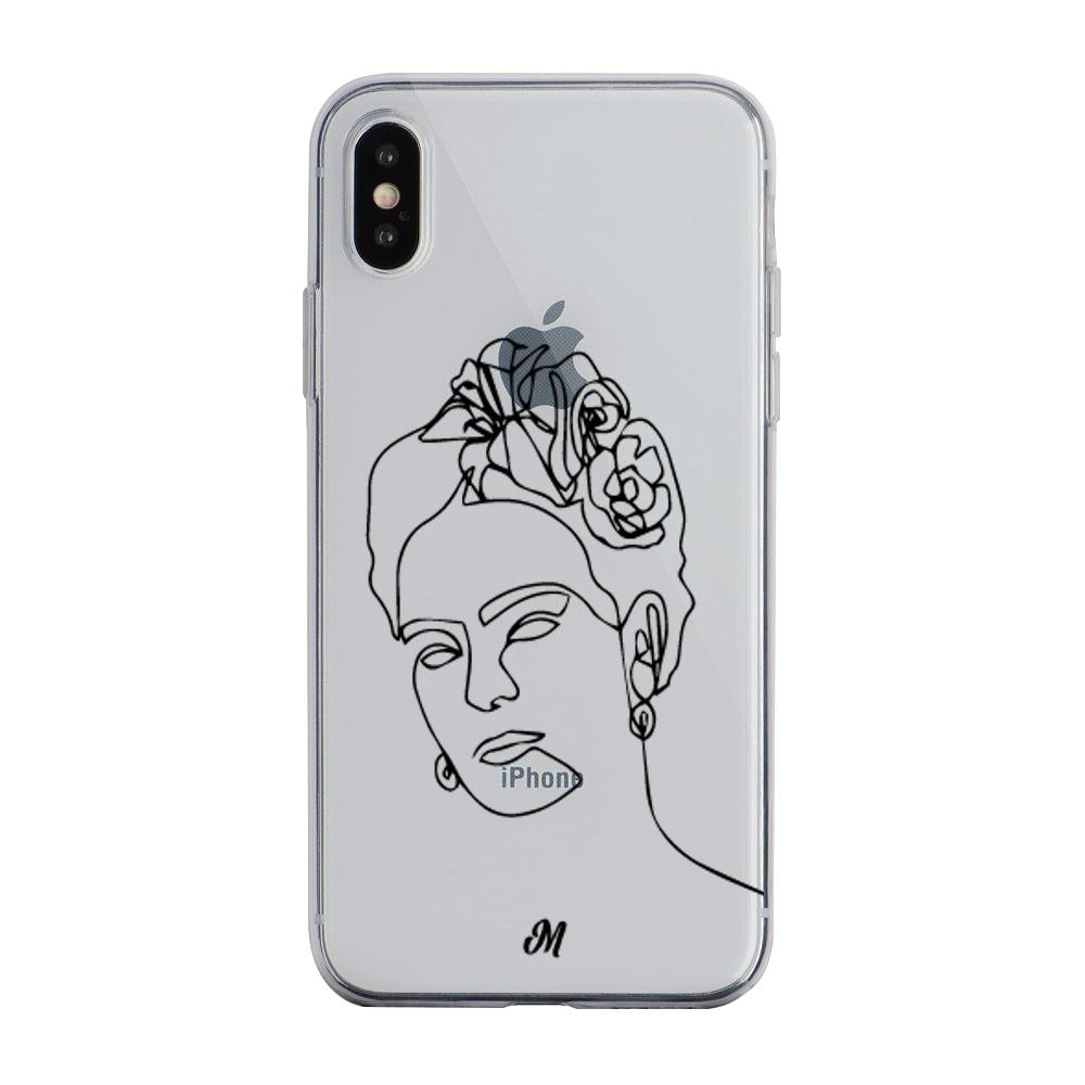 Estuches para iphone xs max - Frida Line Art Case  - Mandala Cases