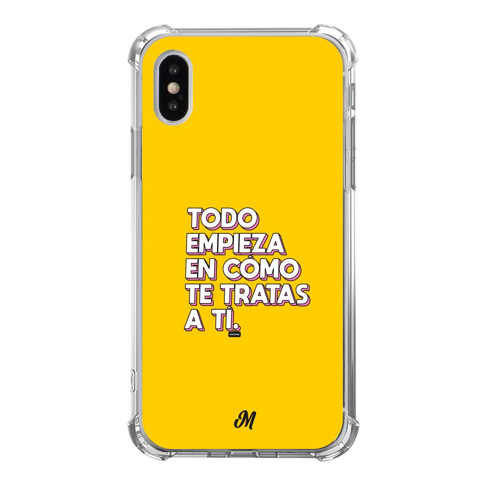 Estuches para iphone xs max - Empieza por ti Yellow Case  - Mandala Cases