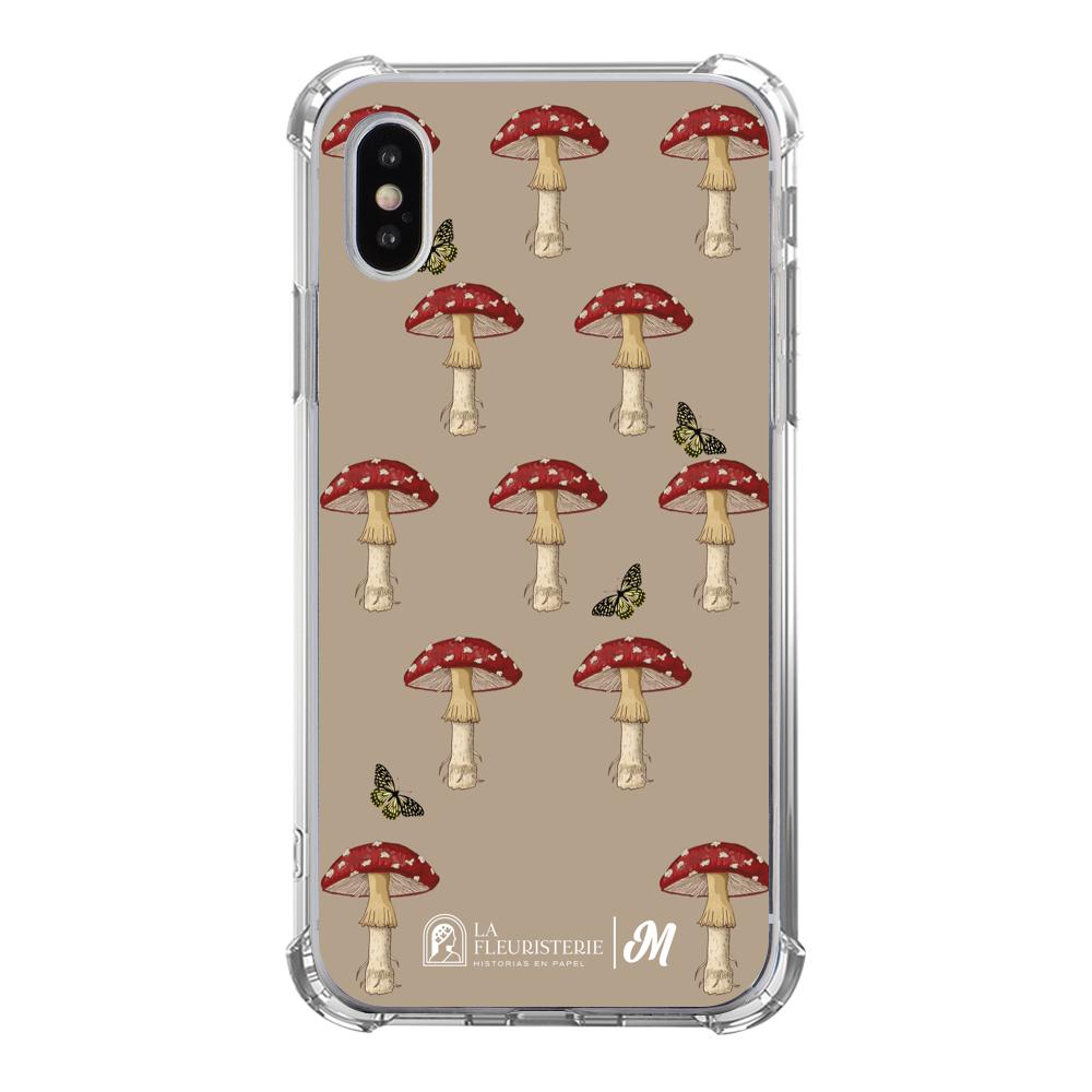 Case para iphone xs max Hongo Patrón Crema - Mandala Cases