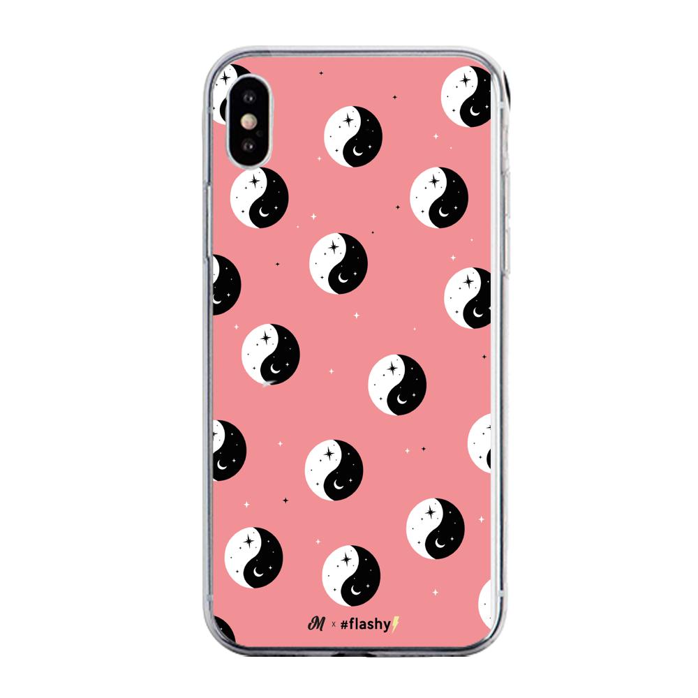 Case para iphone xs max PINK YING YANG  - Mandala Cases