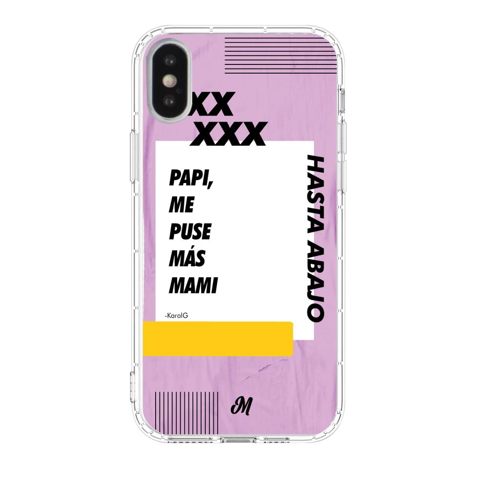 Case para iphone xs max Me puse mas mami morado - Mandala Cases