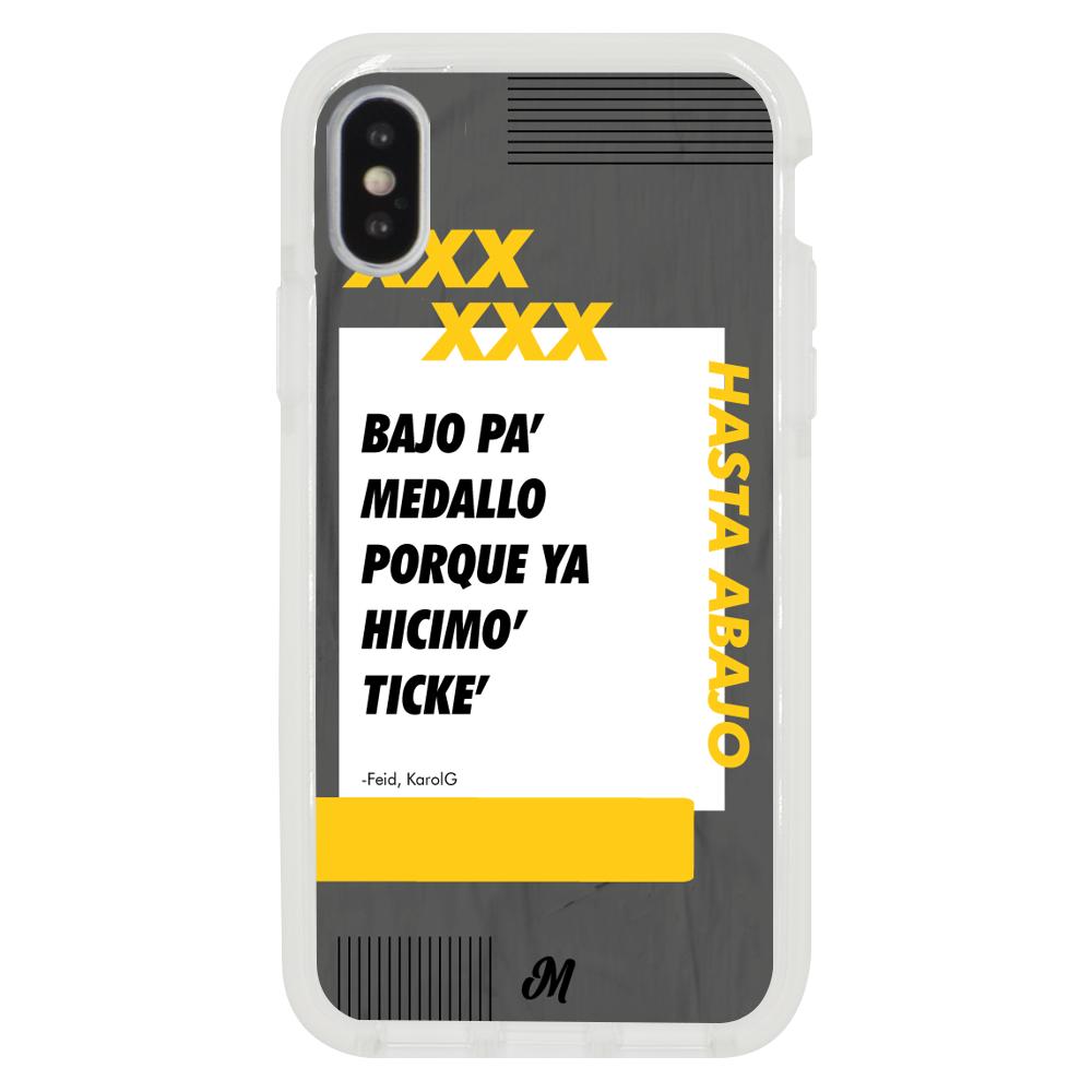 Case para iphone xs max Bajo pa medallo negro - Mandala Cases
