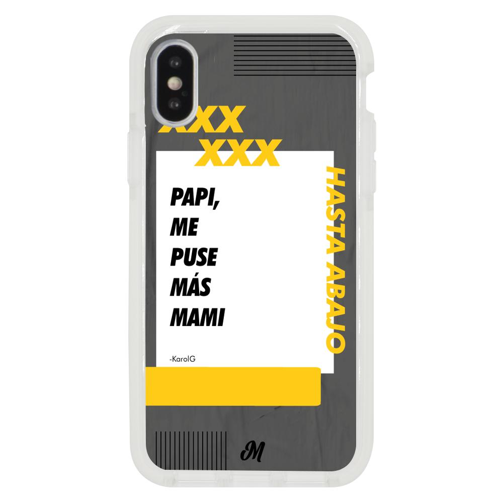 Case para iphone xs max Me puse mas mami negro - Mandala Cases