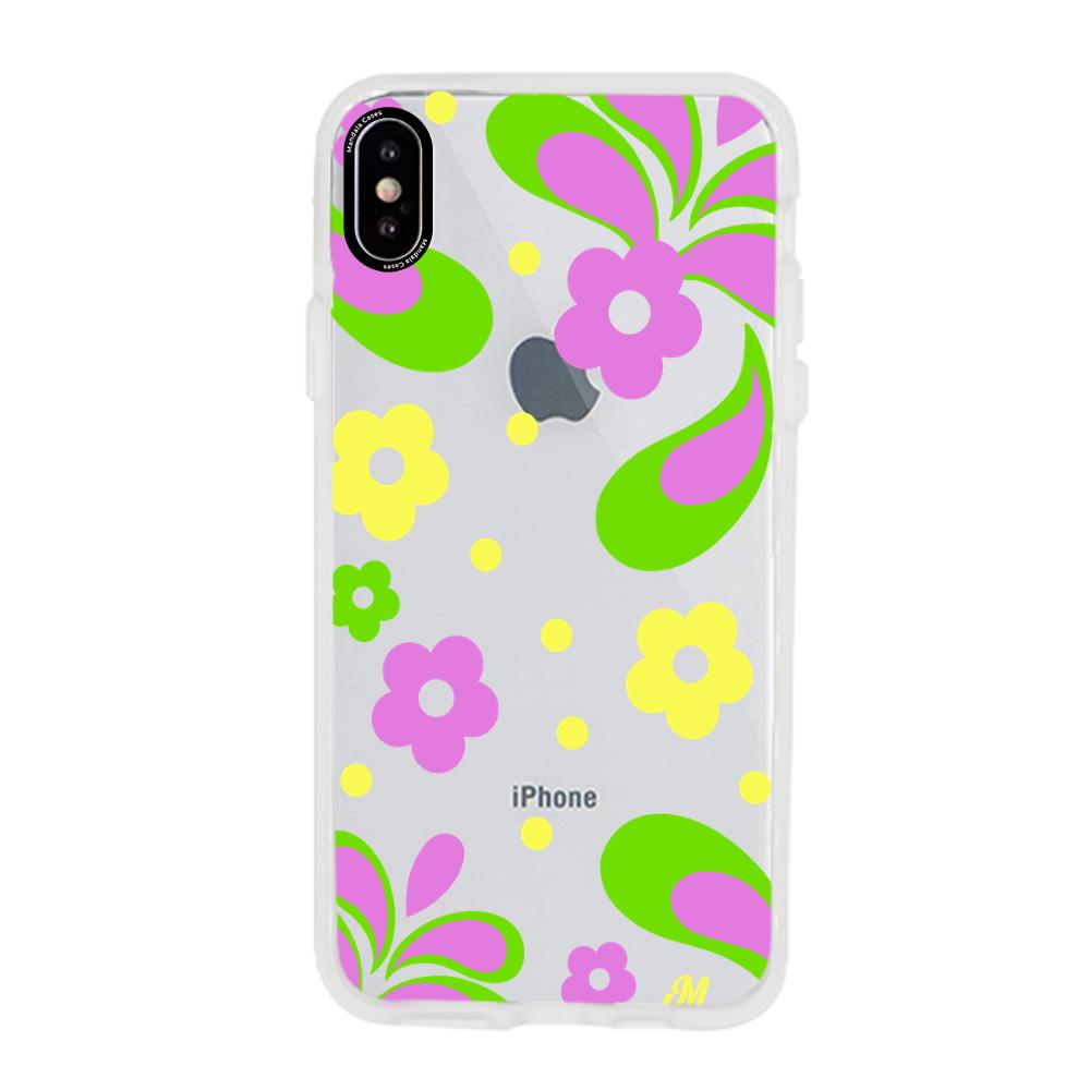 Case para iphone xs max Flores moradas aesthetic - Mandala Cases
