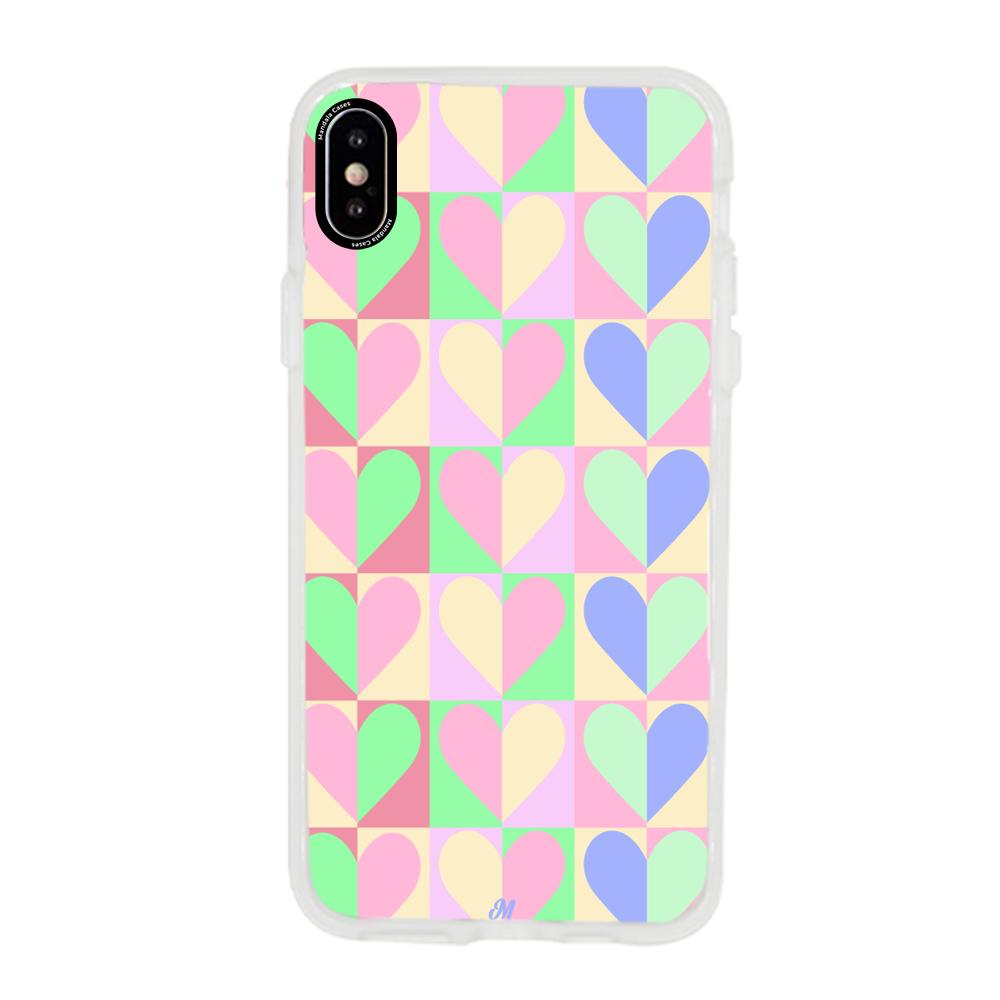 Case para iphone xs max Corazones Lovely - Mandala Cases