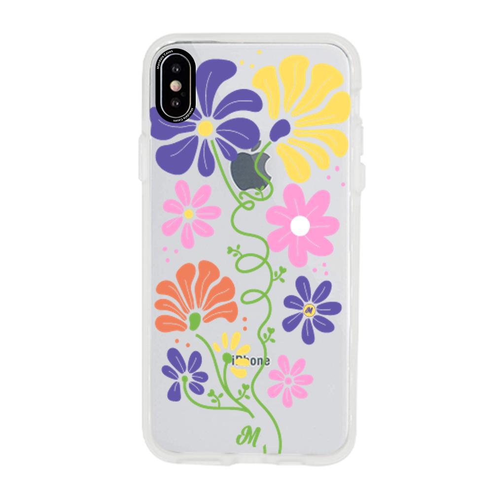 Case para iphone xs max Flores abstractas - Mandala Cases