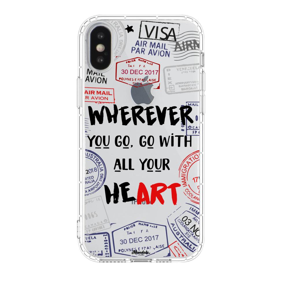 Case para iphone xs max Go With Your Heart - Mandala Cases