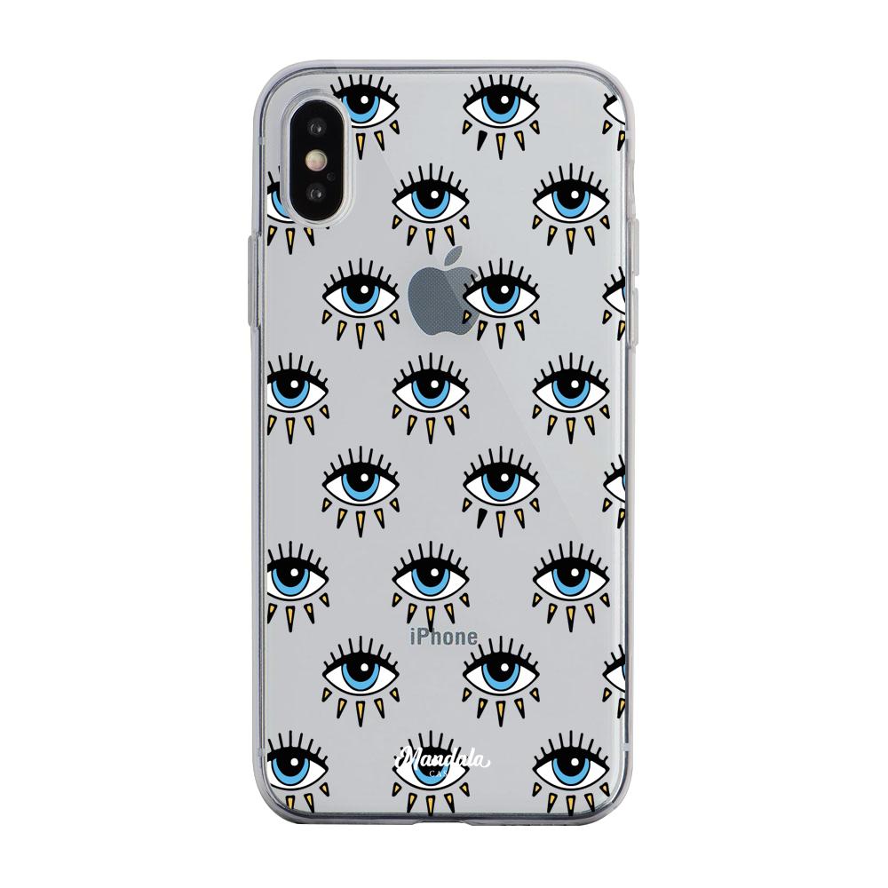 Estuches para iphone xs max - Light Blue Eyes Case  - Mandala Cases