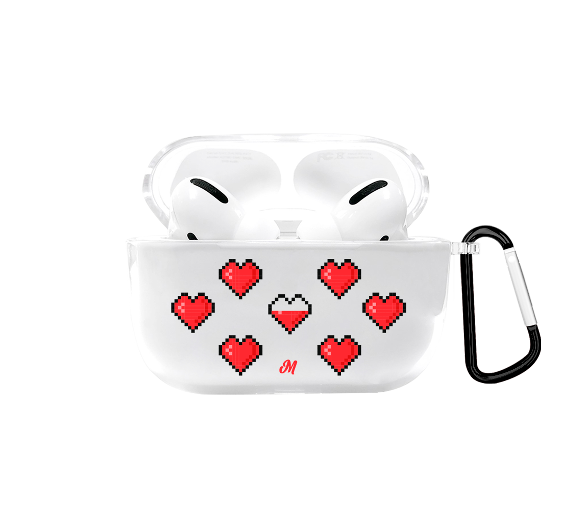 Mandala Cases sas AIRPODS Airpods pro Pixel Hearts Airpods case