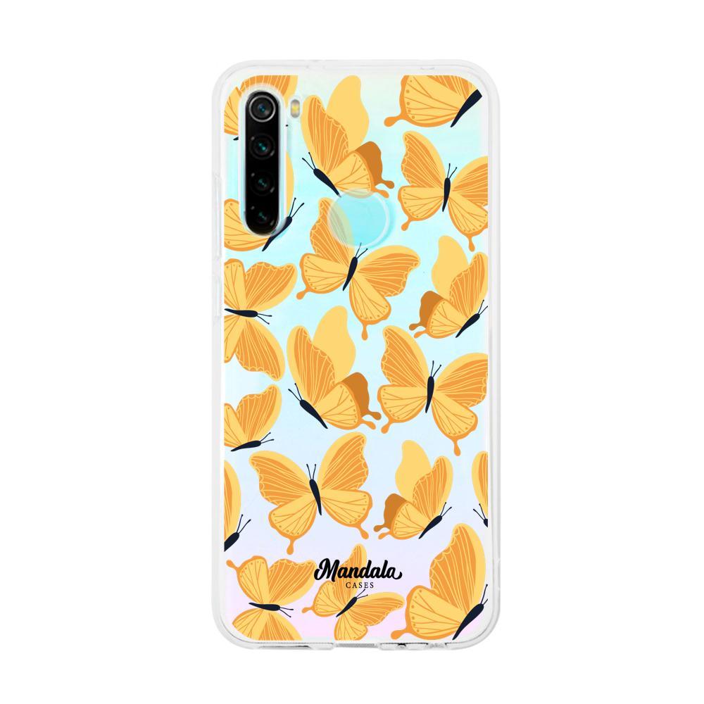 Mandala Cases sas carcasas ShockProof / Xiaomi redmi note 8 Yellow Butterflies Case