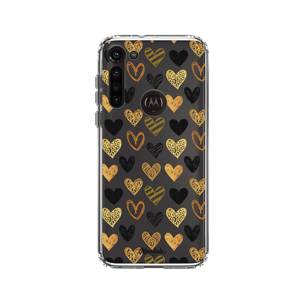 Case para Motorola G8 power Funda Corazones pequeños  - Mandala Cases