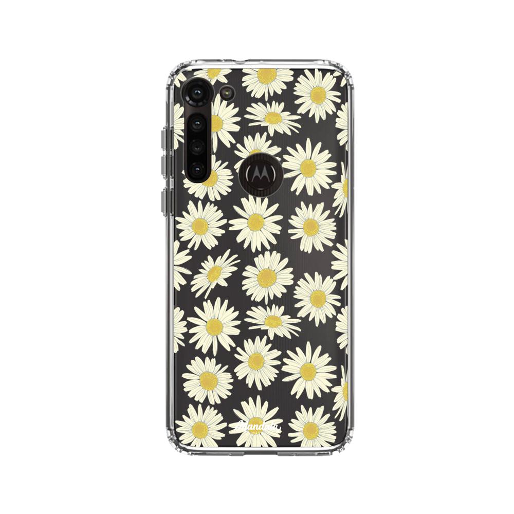 Case para Motorola G8 power Funda Pequeñas Margaritas - Mandala Cases