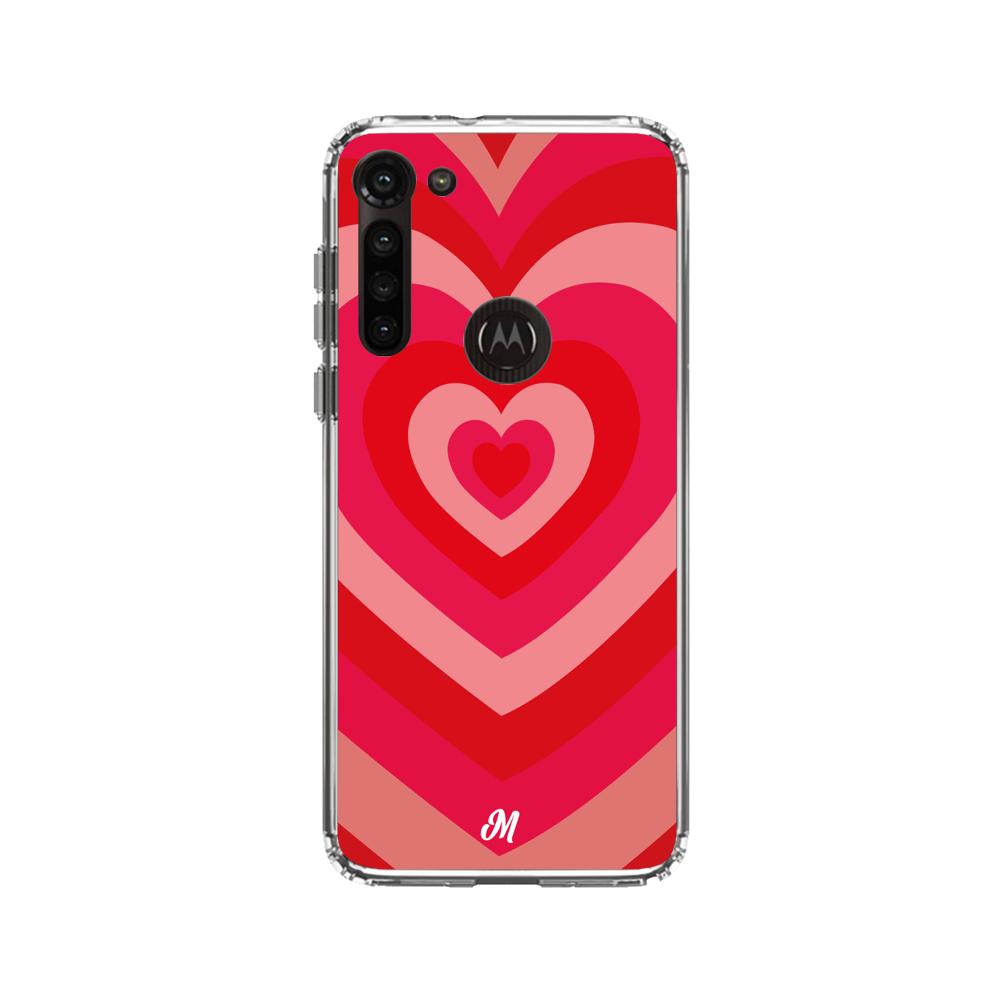 Case para Motorola G8 power de Corazones - Mandala Cases