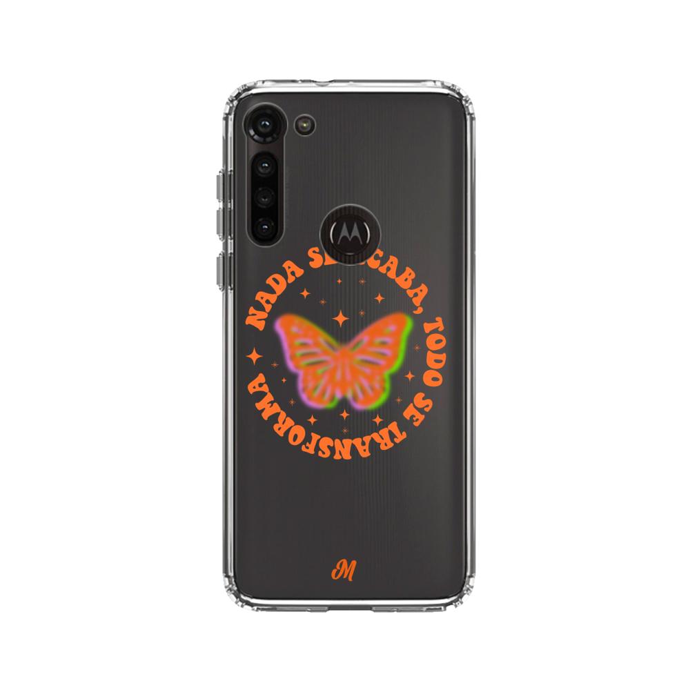 Case para Motorola G8 power nada se acaba todo se transforma - Mandala Cases