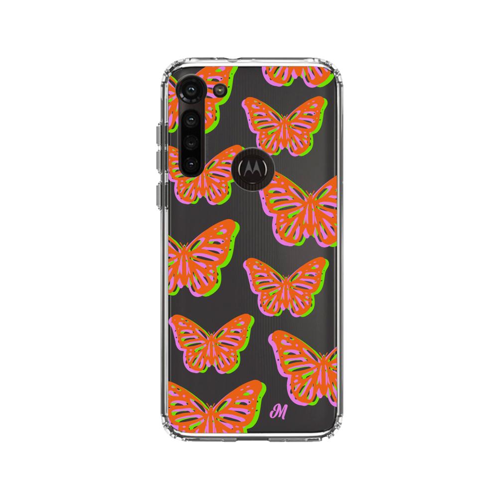 Case para Motorola G8 power Mariposas rojas aesthetic - Mandala Cases