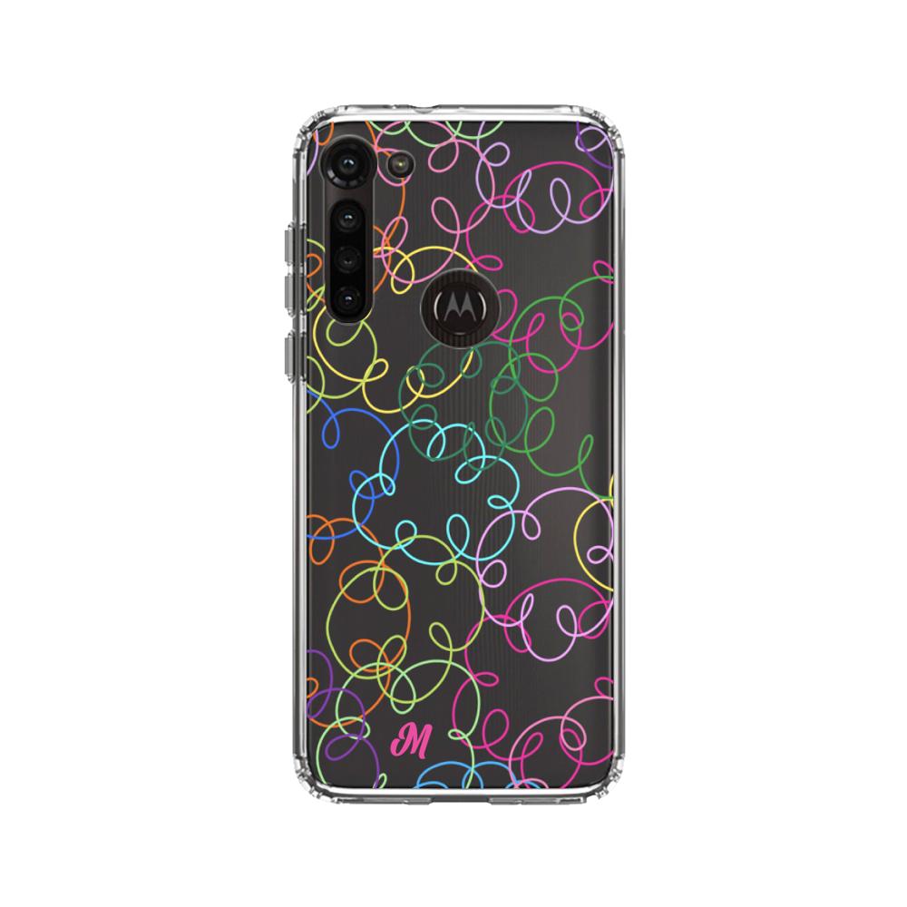 Case para Motorola G8 power Curly lines - Mandala Cases