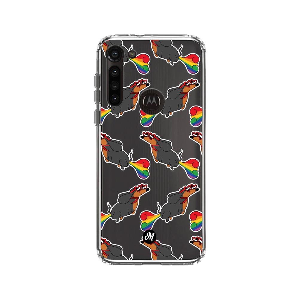 Cases para Motorola G8 power PERRO ARCOÍRIS - Mandala Cases