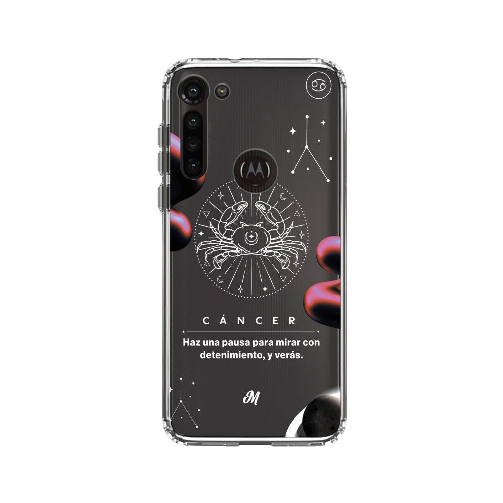 Cases para Motorola G8 power CANCER 24 TRANSPARENTE - Mandala Cases