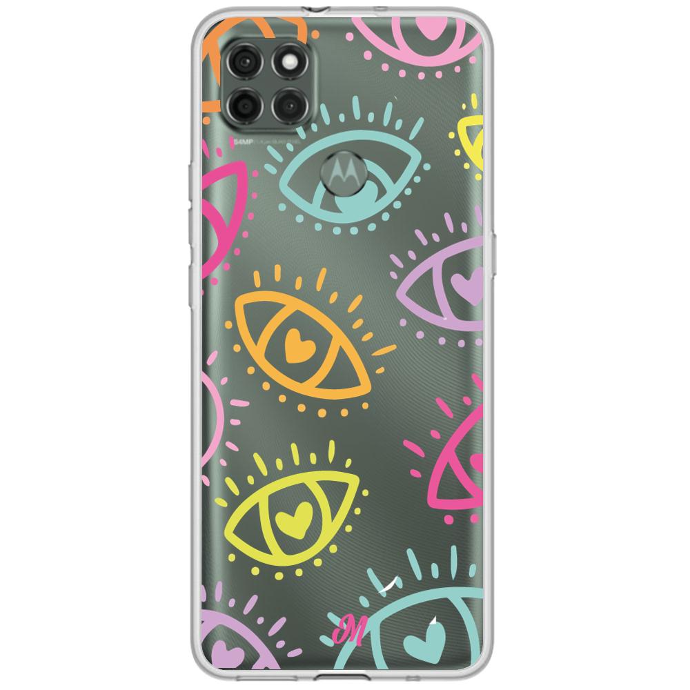 Case para Motorola G9 power Eyes In Love-  - Mandala Cases