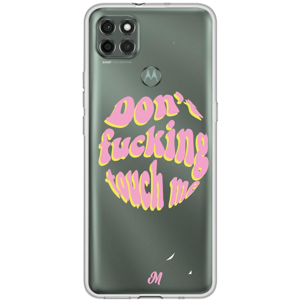 Case para Motorola G9 power Don't fucking touch me rosa - Mandala Cases