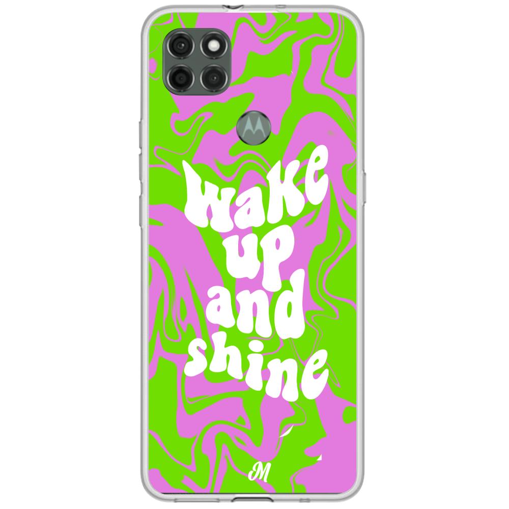 Case para Motorola G9 power wake up and shine - Mandala Cases