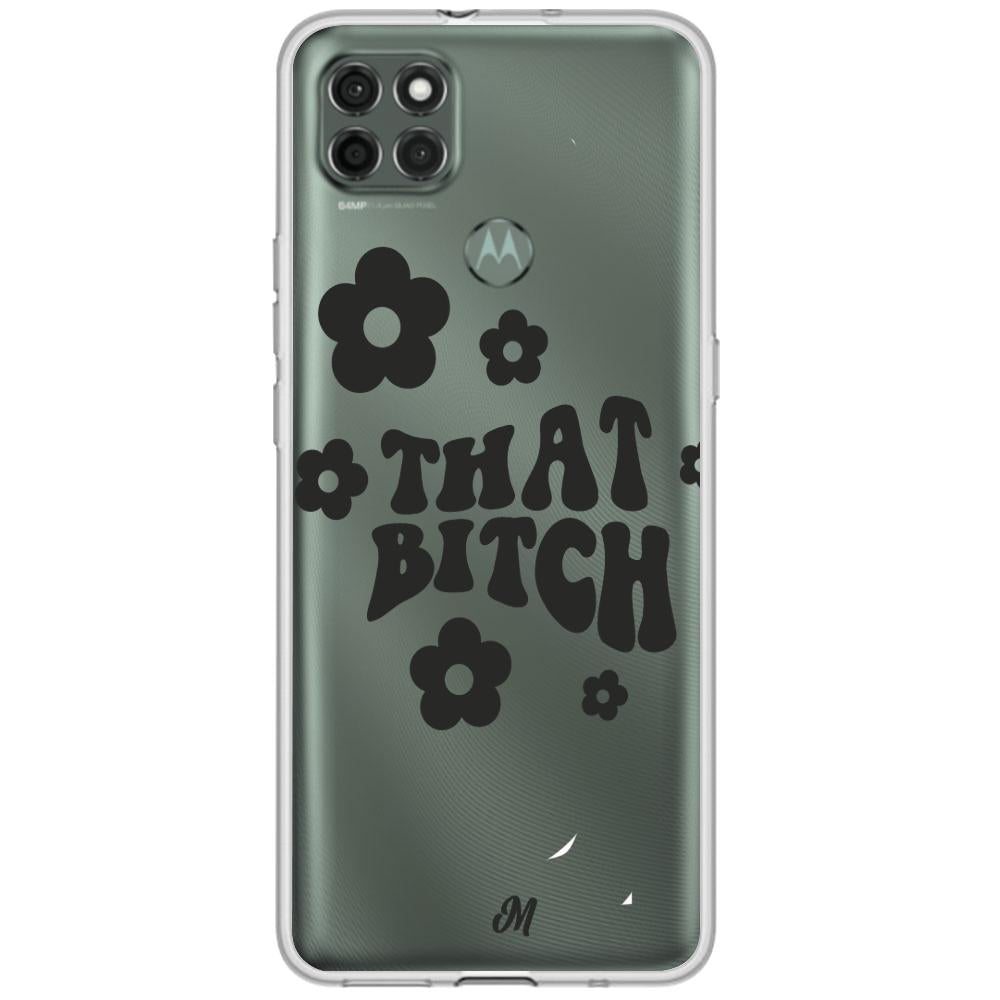 Case para Motorola G9 power that bitch negro - Mandala Cases