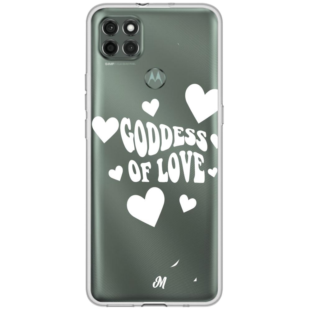 Case para Motorola G9 power Goddess of love blanco - Mandala Cases