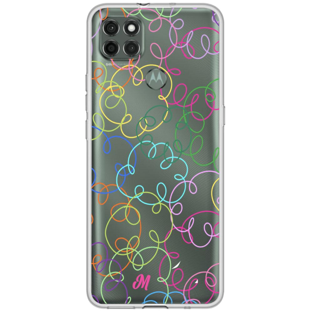 Case para Motorola G9 power Curly lines - Mandala Cases