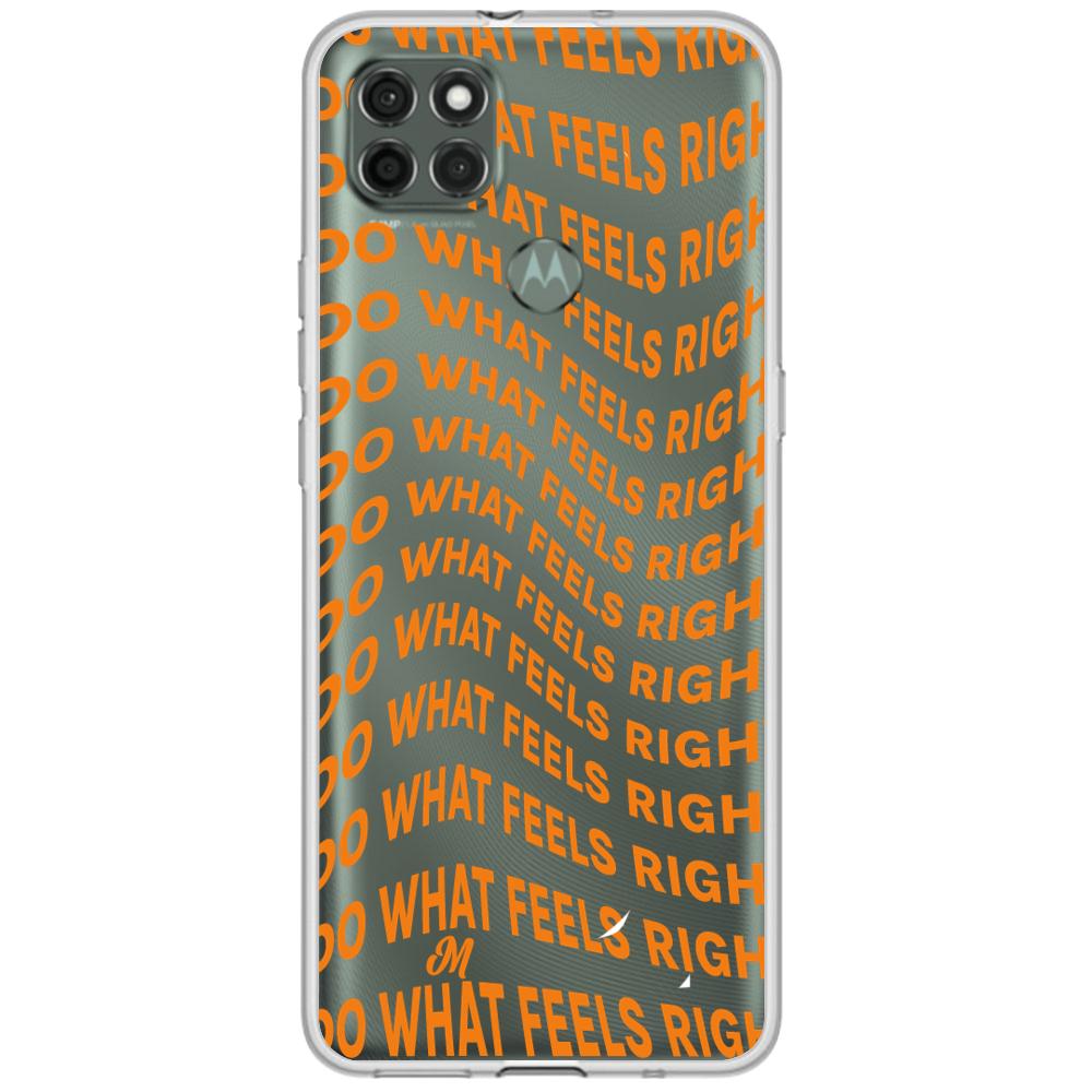 Case para Motorola G9 power Do What Feels Right - Mandala Cases