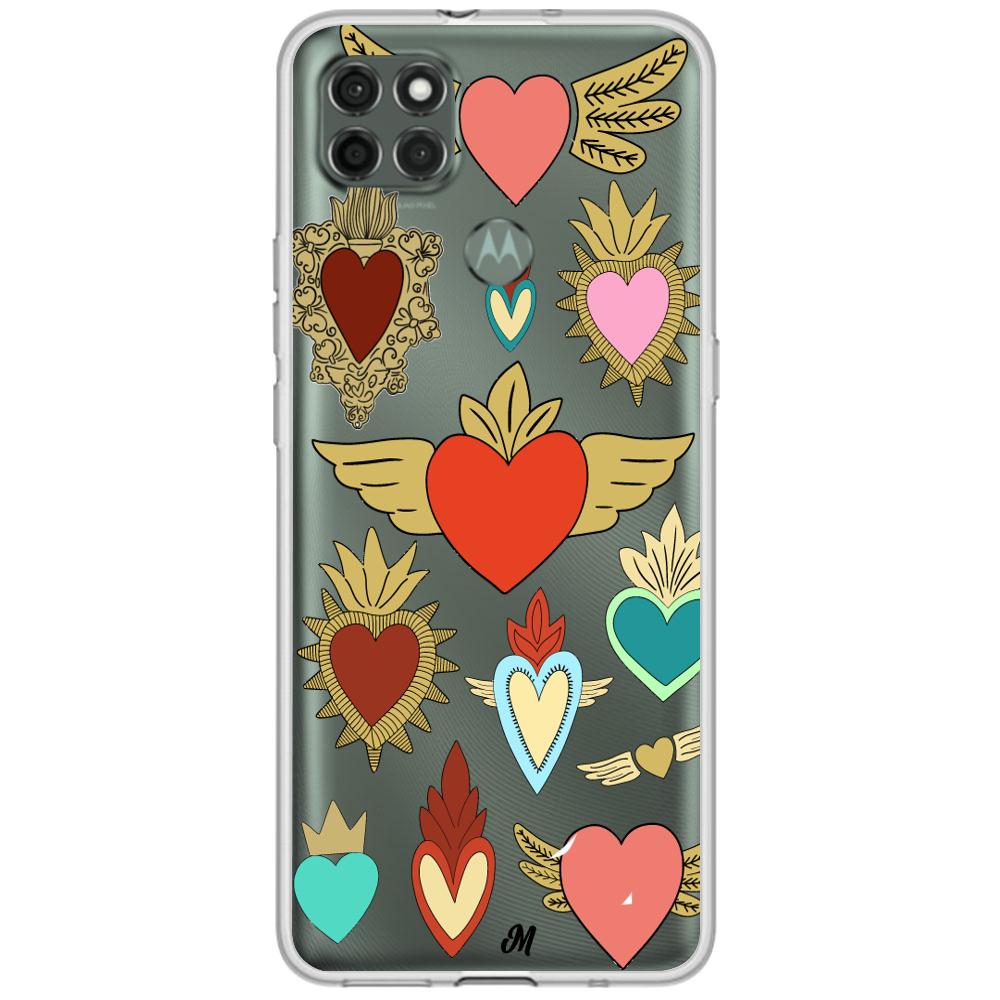 Case para Motorola G9 power corazon angel - Mandala Cases