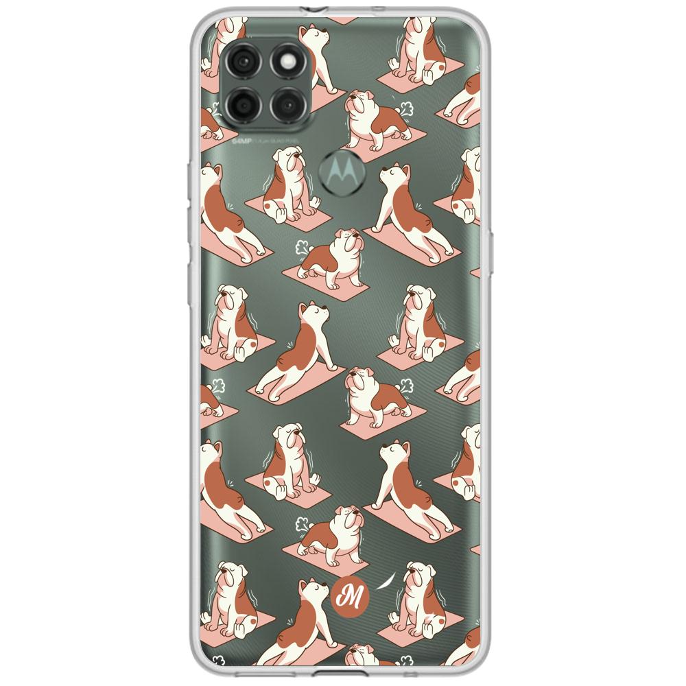 Cases para Motorola G9 power YOGA BULLDOG - Mandala Cases