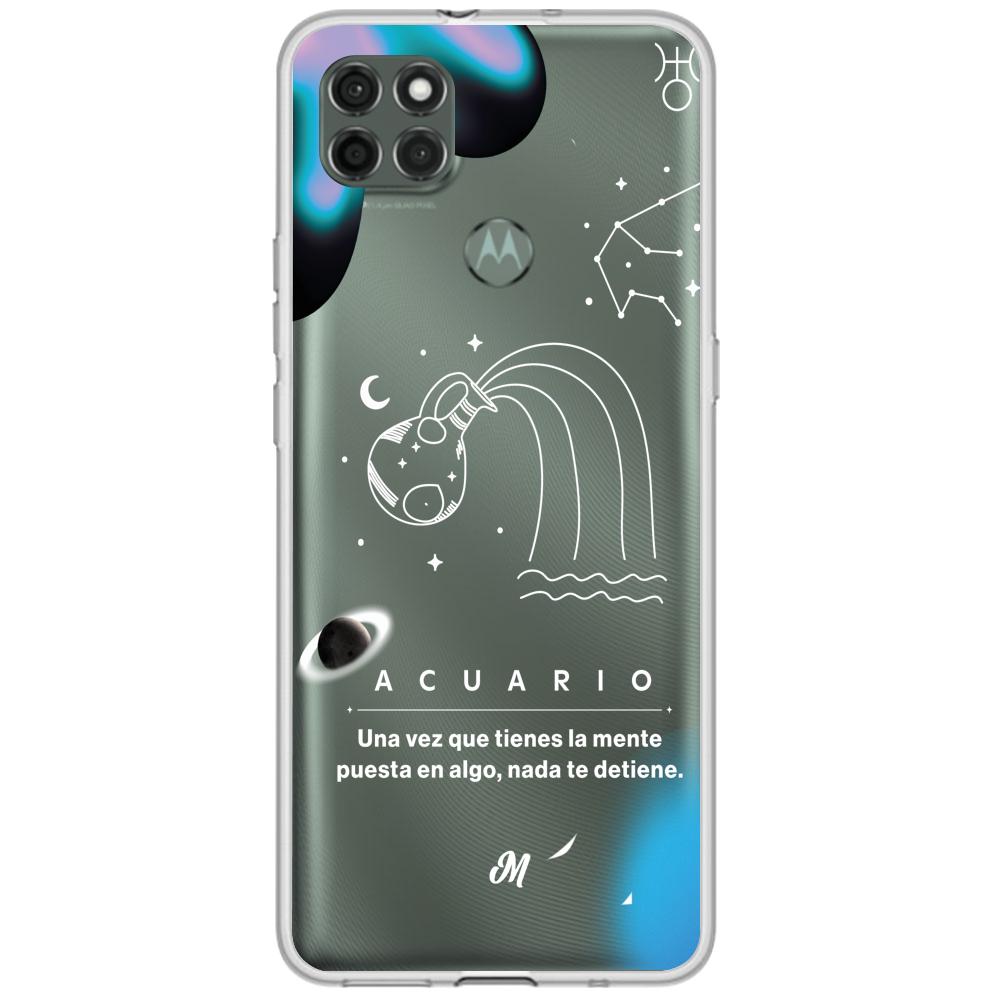 Cases para Motorola G9 power ACUARIO 24 TRANSPARENTE - Mandala Cases