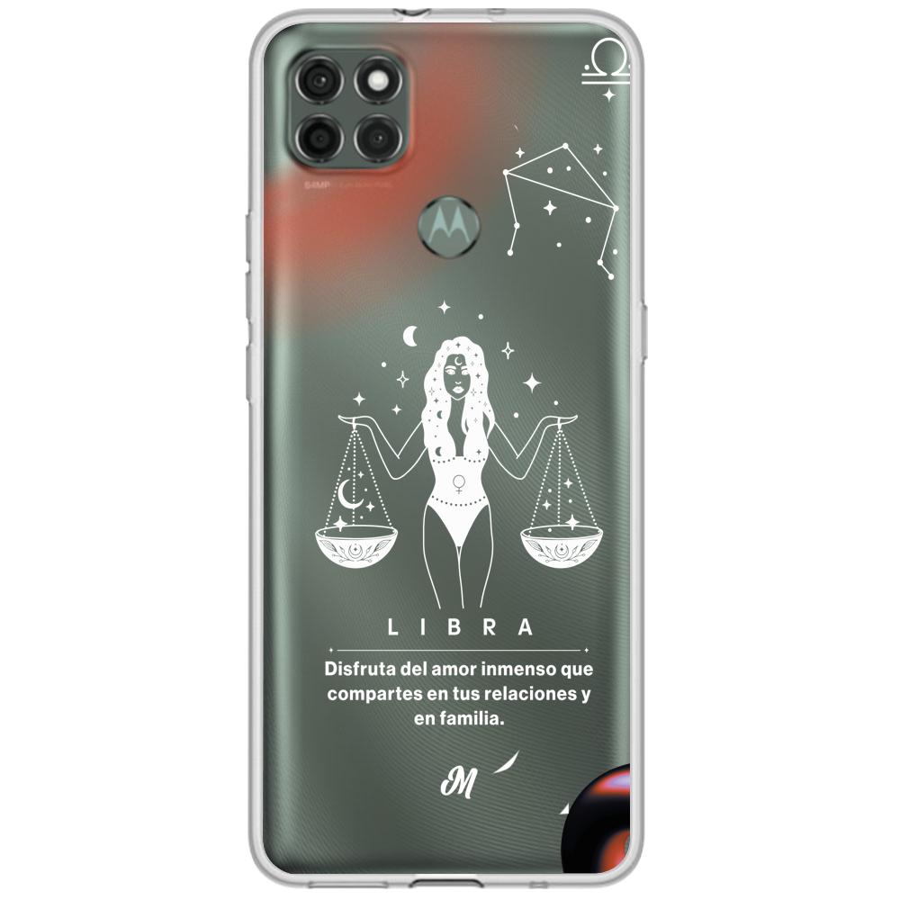 Cases para Motorola G9 power LIBRA 24 TRASNPARENTE - Mandala Cases