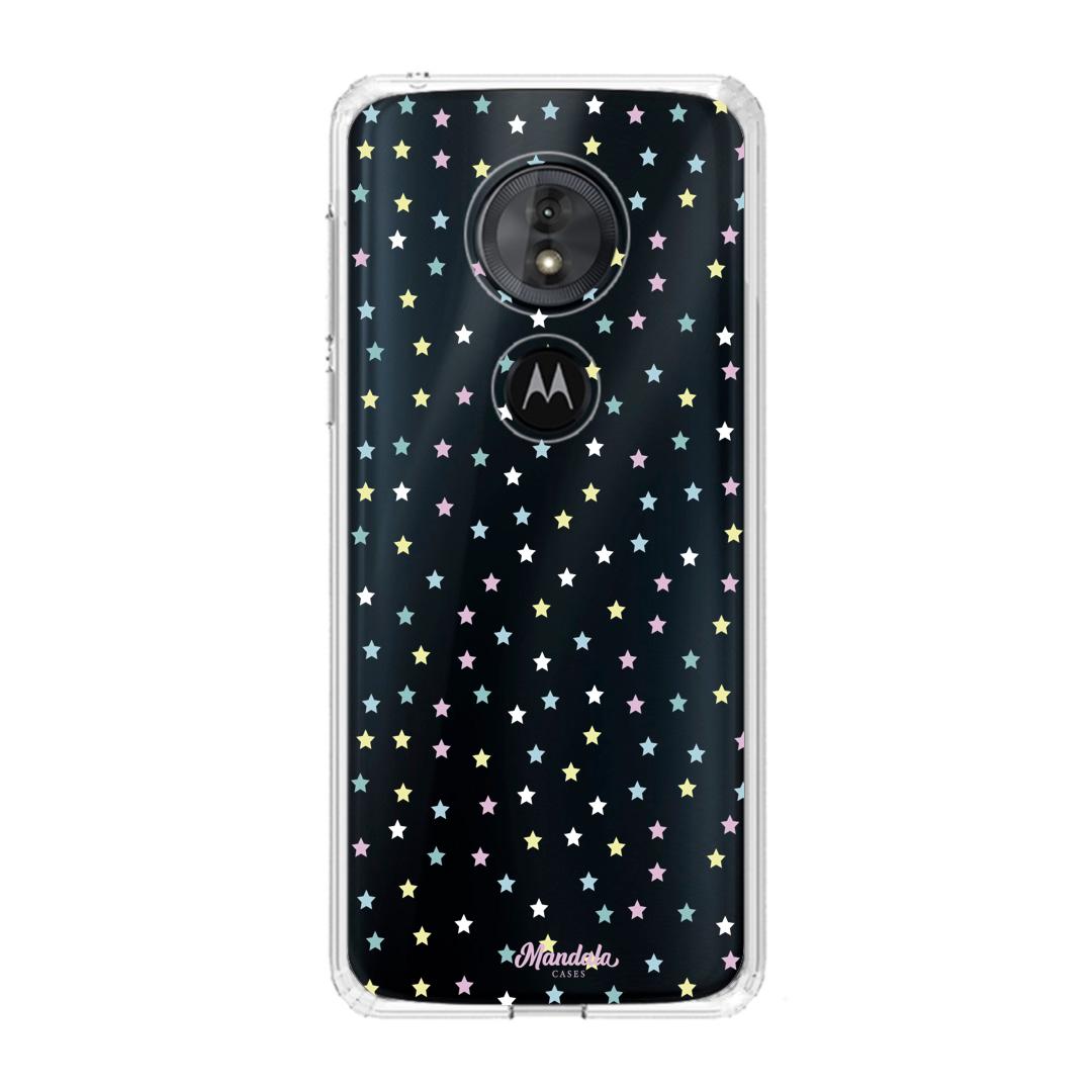 Case para Motorola G6 play Funda Estrellas Blancas  - Mandala Cases