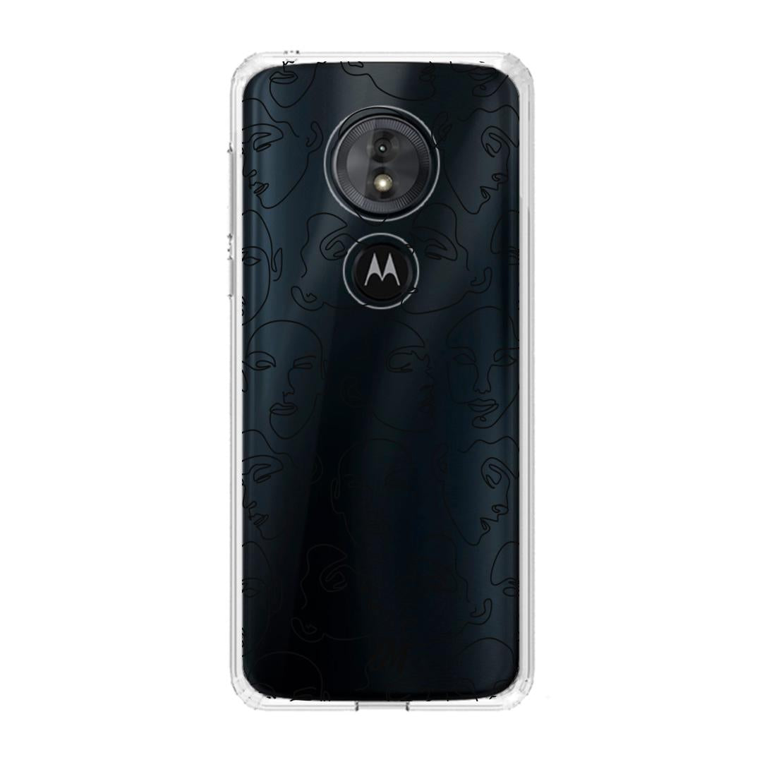 Case para Motorola G6 play Funda Caras en Líneas  - Mandala Cases